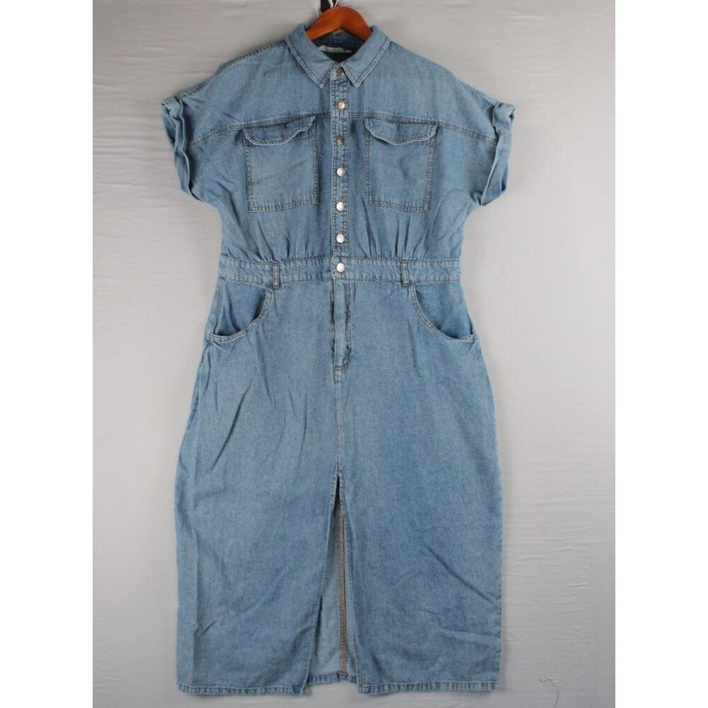 Given Kale Denim Dress Size XL Summer Fall Casual Wear Belt Loops